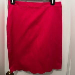 J Crew, Size 2, Pink, Scalloped Skirt, Lined